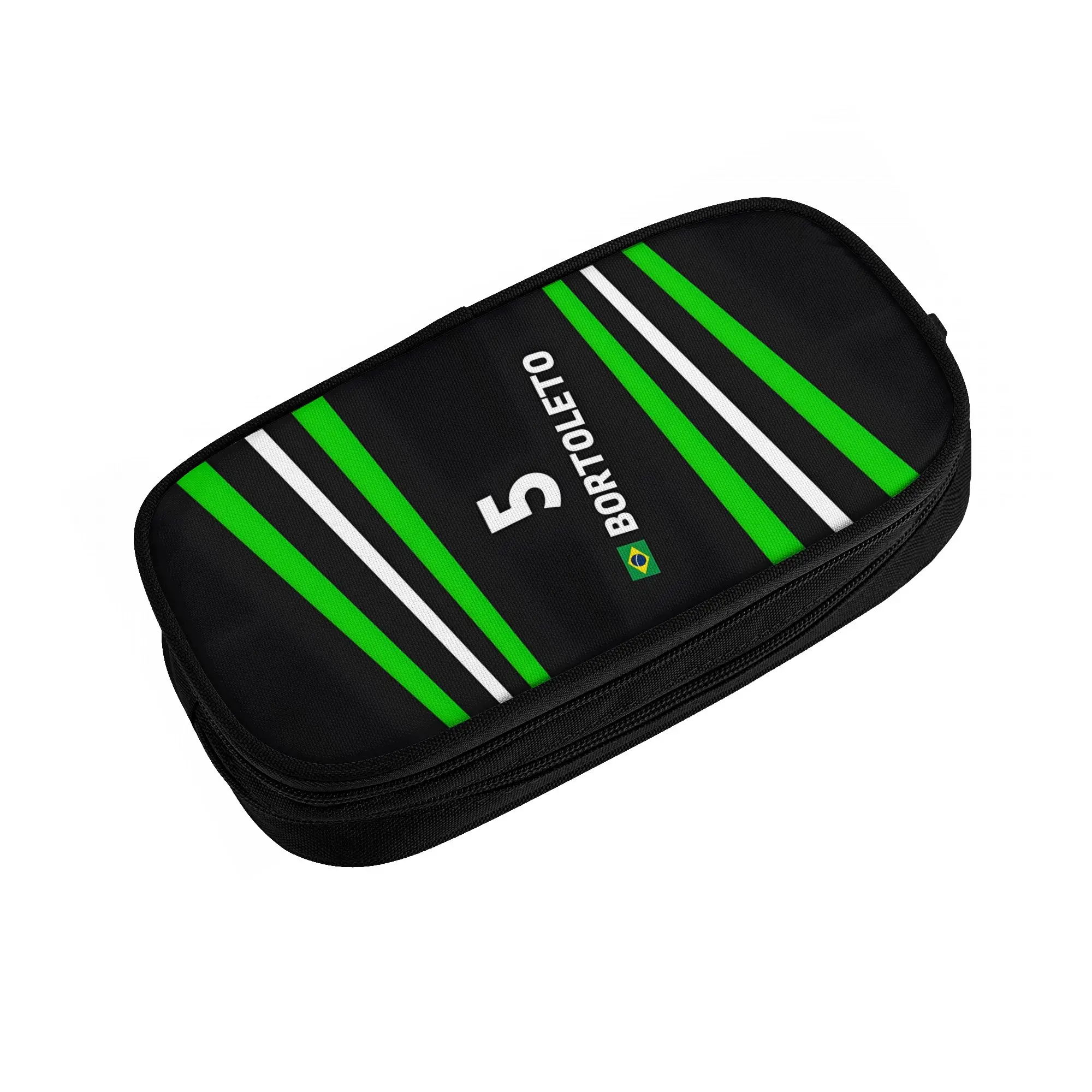 5 G-Gabriel B-Bortoleto Cute Pencil Cases Boys Girls Large Capacity Brazilian Racing Driver  Pencil Bag Students Stationery