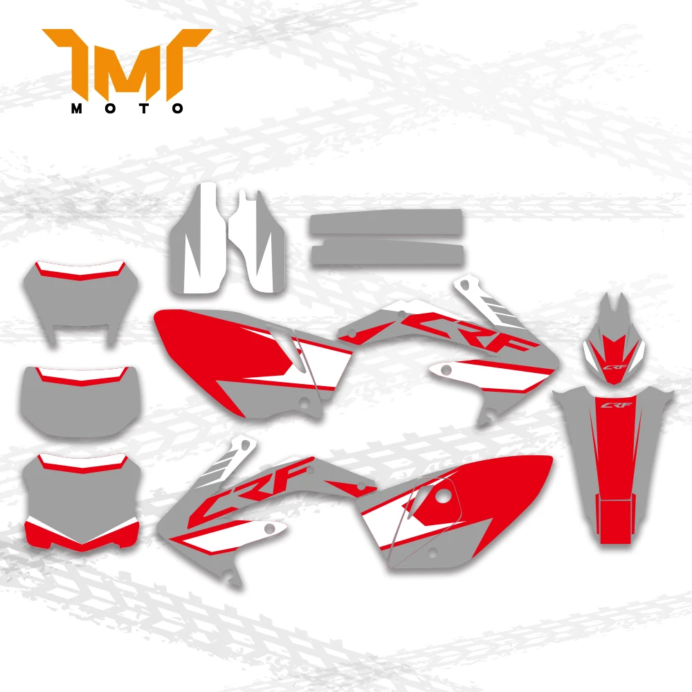 TMT GRAPHICS & BACKGROUNDS DECALS STICKERS Kits for Honda CRF450X  2005-2016 2015 2014 2013 2012 2011 2010 CRF 450 X 450X