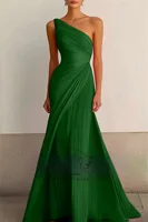 KUXA formelle élégante fête robes de bal femmes robes de soirée Sexy une épaule personnalisé pла Heiе на выпускной 3