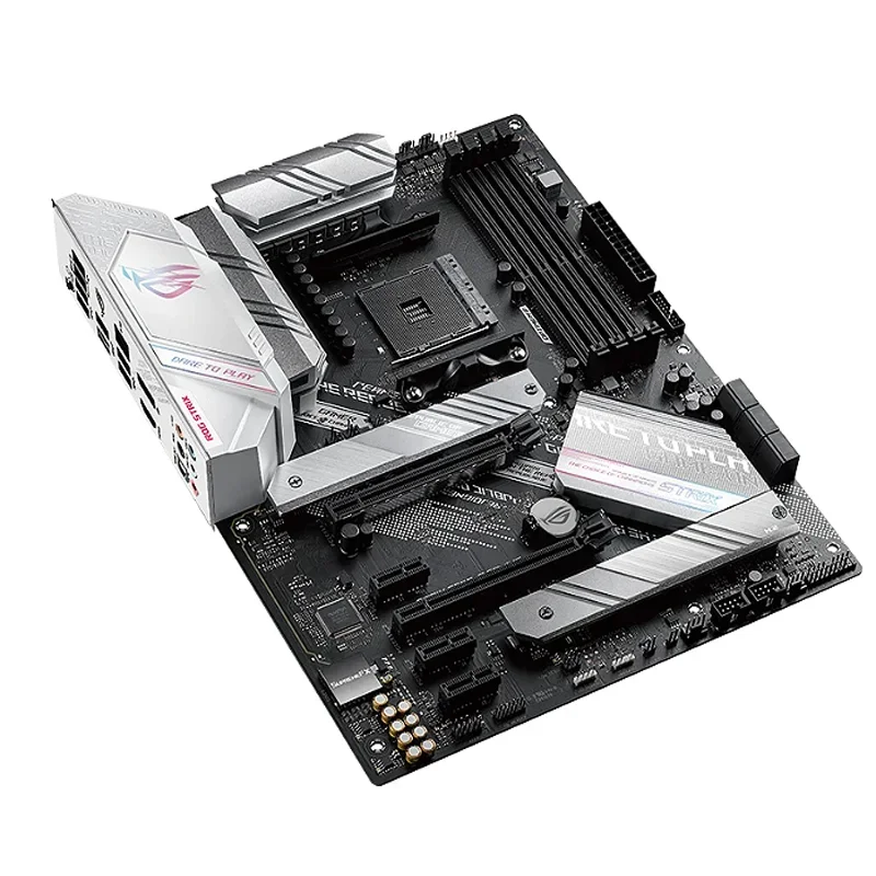 ROG STRIX B550-A Motherboard GAMING, Motherboard Gaming dengan konektivitas PCIe 4.0, for3rd Gen AMD Ryzen CPU, Dual M.2,2.5Gb