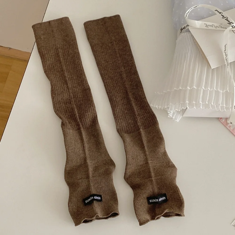 

Модные хлопковые гетры, дышащие тонкие женские длинные носки, однотонные гольфы JK