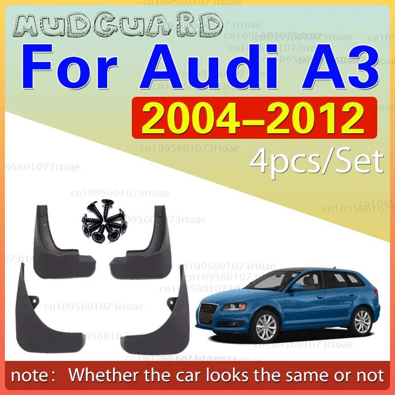 

FRONT REAR MUD FLAPS FIT FOR 2004 - 2012 AUDI A3 SPORTBACK HATCHBACK SPLASH GUARDS 2011 2010 2009 2008 2007-2005 ACCESSORIES