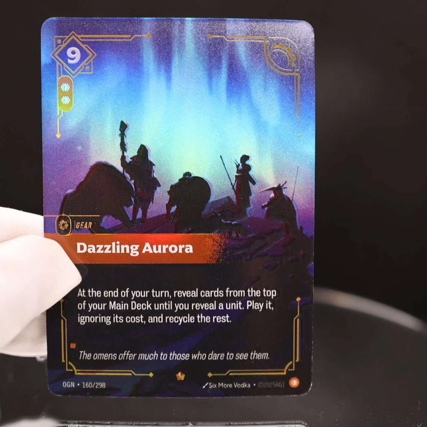 League of Legends Riftbound Dazzling-Aurora Card 3pcs
