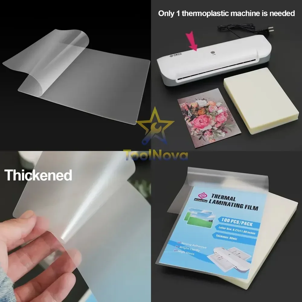 80mic A3 310*430mm 100pcs Waterproof Photo Album Customized Soft Laminating Film Thermal Laminating Film for European Market