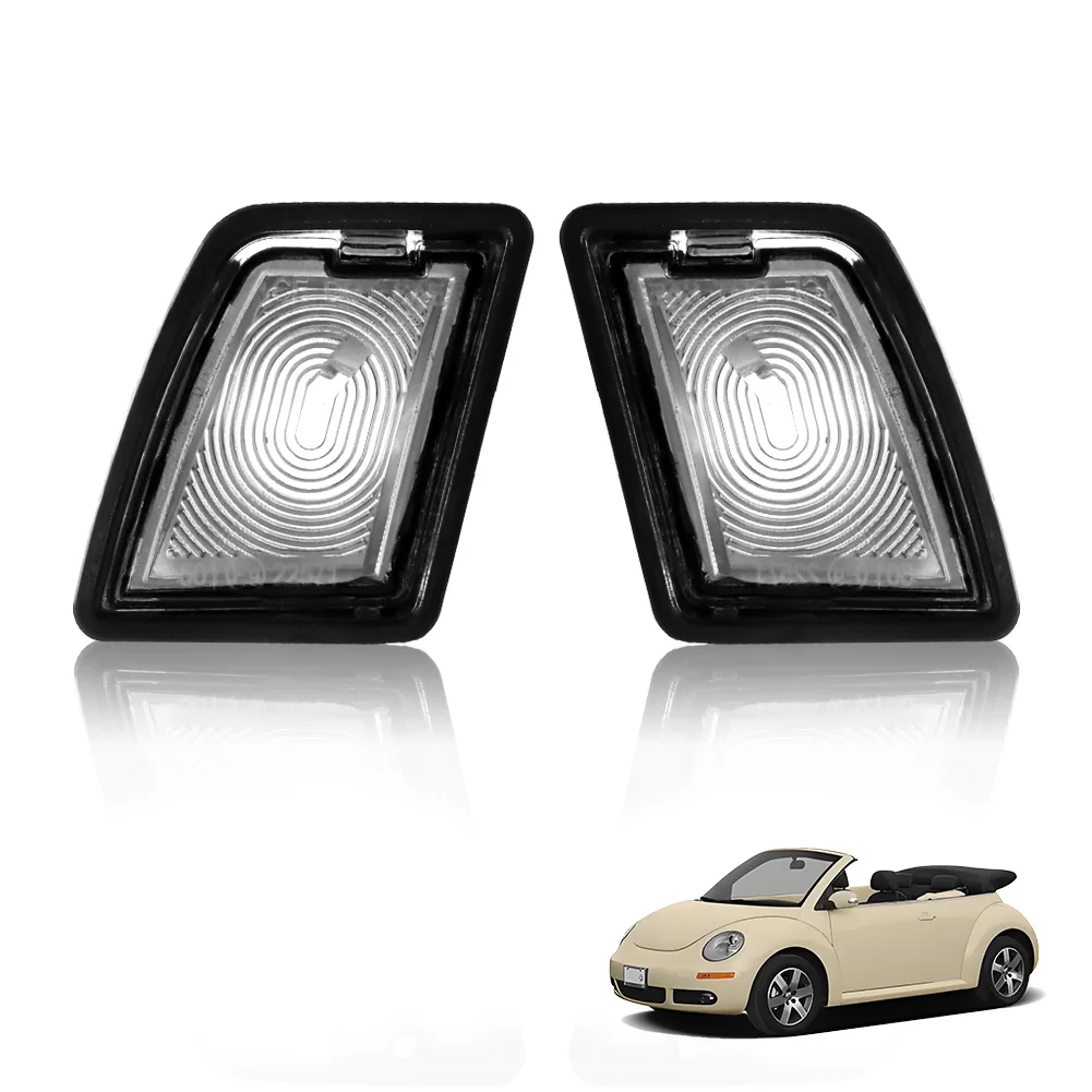 

2Pcs Clear Lens Rear Tag Light License Plate Light Cover For 1998-2005 Volkswagen Beetle 2003-2005 Volkswagen Beetle Convertible