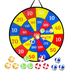 29 inch children's dart tray set with 12 sticky balls, parent-child indoor and outdoor game toys, party interaction