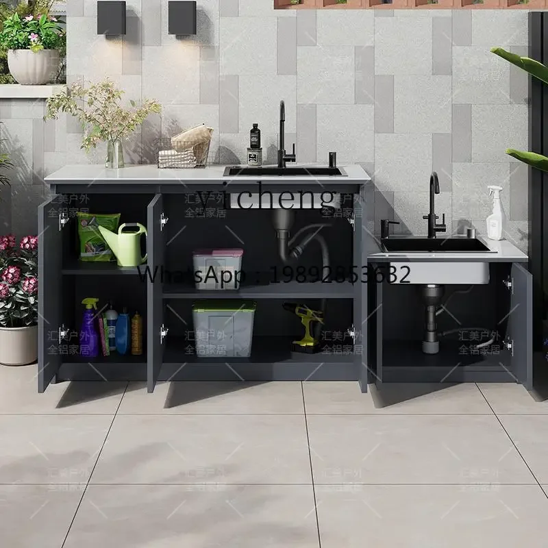 H3-20   outdoor wash basin mop pool integrated cabinet courtyard wash basin outdoor household vegetable sink