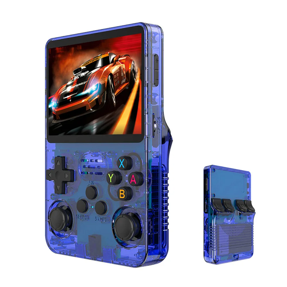 R36S nieuwe retro gameconsole 3,5-inch Linux open-source systeem draagbare handheld gameconsole met 128 GB groot geheugen - afbeelding 1