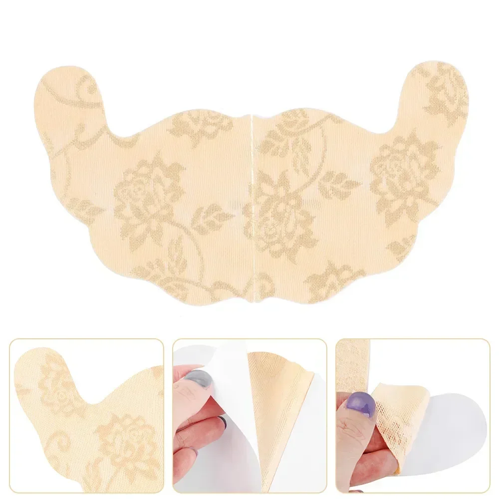 Invisible Breast Women Lift Push Adhesive Lace Stick Self Bra Shape Stickers Tape Up Plus Gel Size Pads Strapless