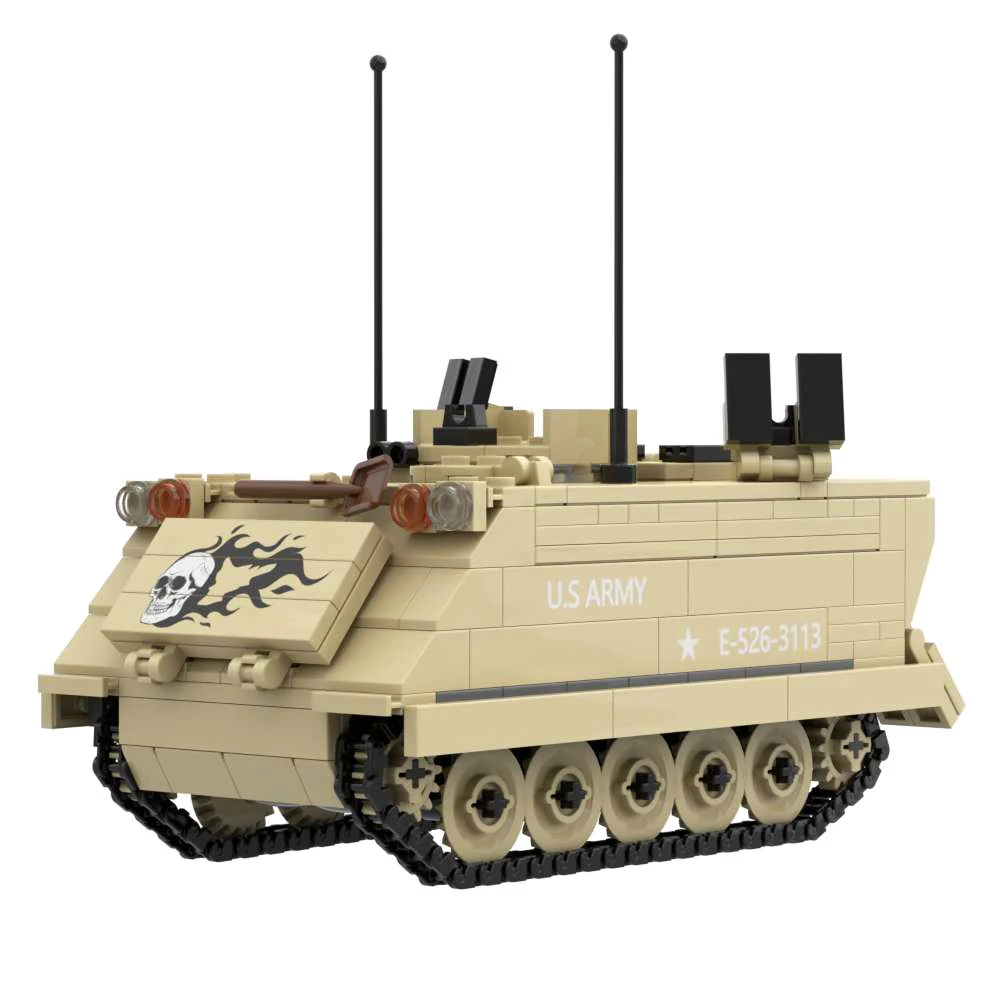 M113 Armored Personnel Carrier APC Building Blocks Set Military Weapons Bricks Set Toy Build Gifts