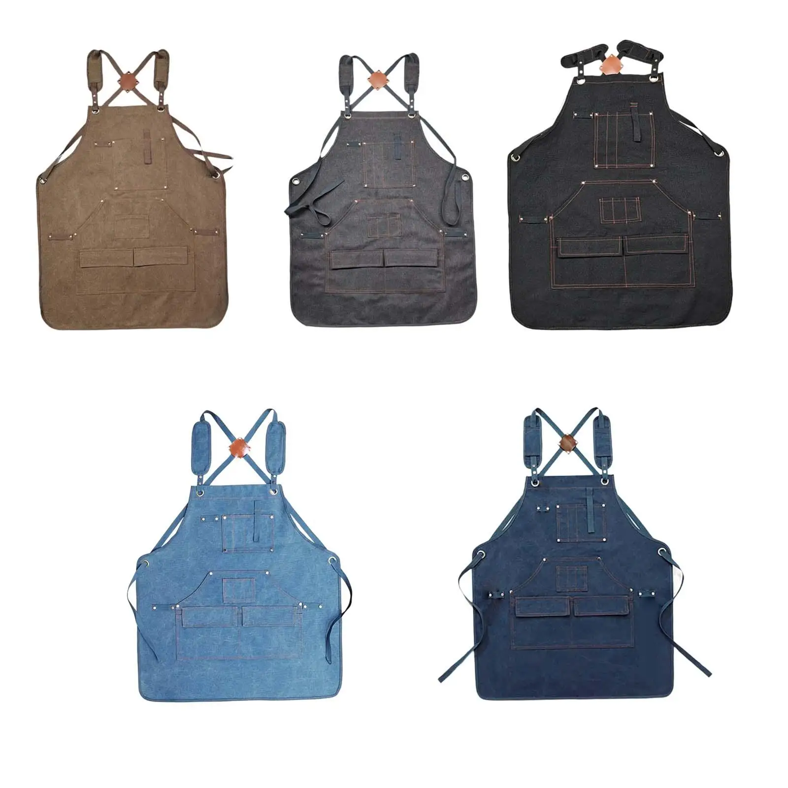 Woodworking Apron Adjustable Straps Multipurpose Painting Tool Apron for Electrician Plumbers Carpenter Men Women Technicians