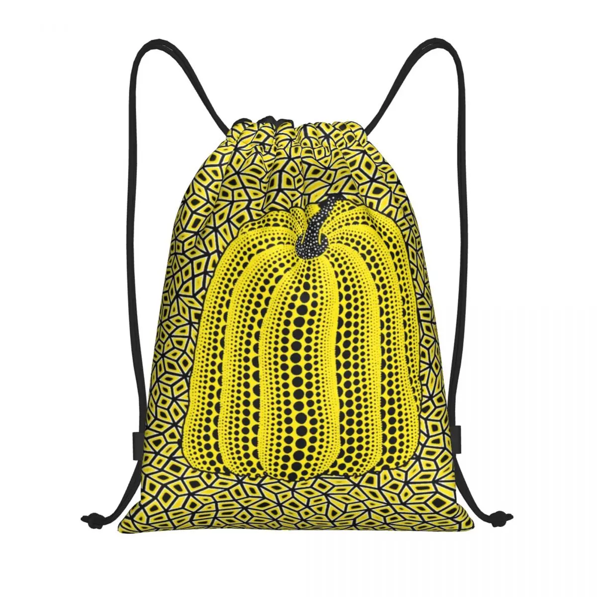 

Yayoi Kusama Dots Drawstring Bag Men Women Foldable Sports Gym Sackpack Pumpkin Infinite Shopping Storage Backpacks