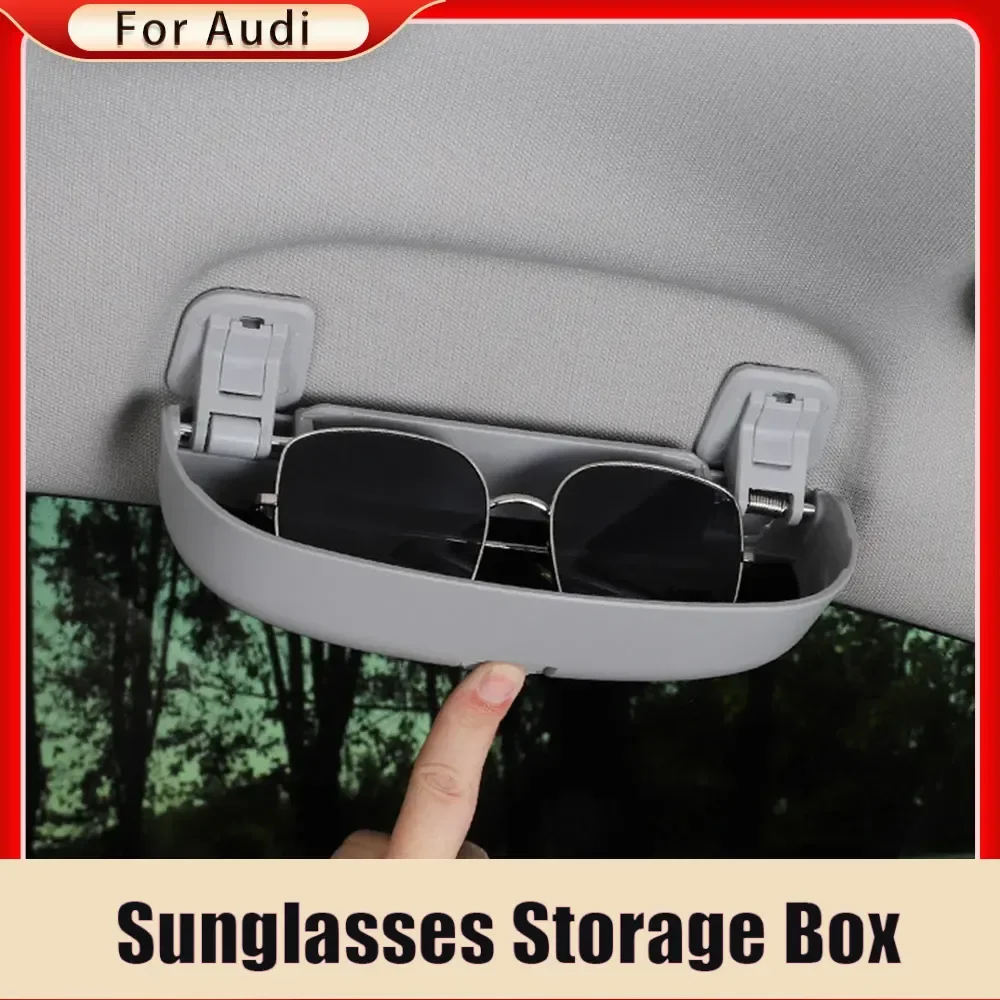 

Car Glasses Case Holder for Audi A3 A4L A6L A7 Q2L Q3 Q5 Q5L Sunglasses Eyeglasses Holder Storage Box Accessories