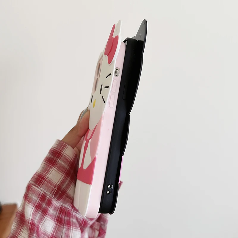 حافظة هالو كيتي كارتونية من البولي يوريثان لهاتف انفينيكس سمارت 10 بلس 9 8 7 Hot 50i 40 40i 30i Tecno Spark Go 1 30 30 30C 20 10 Pro 10C #5