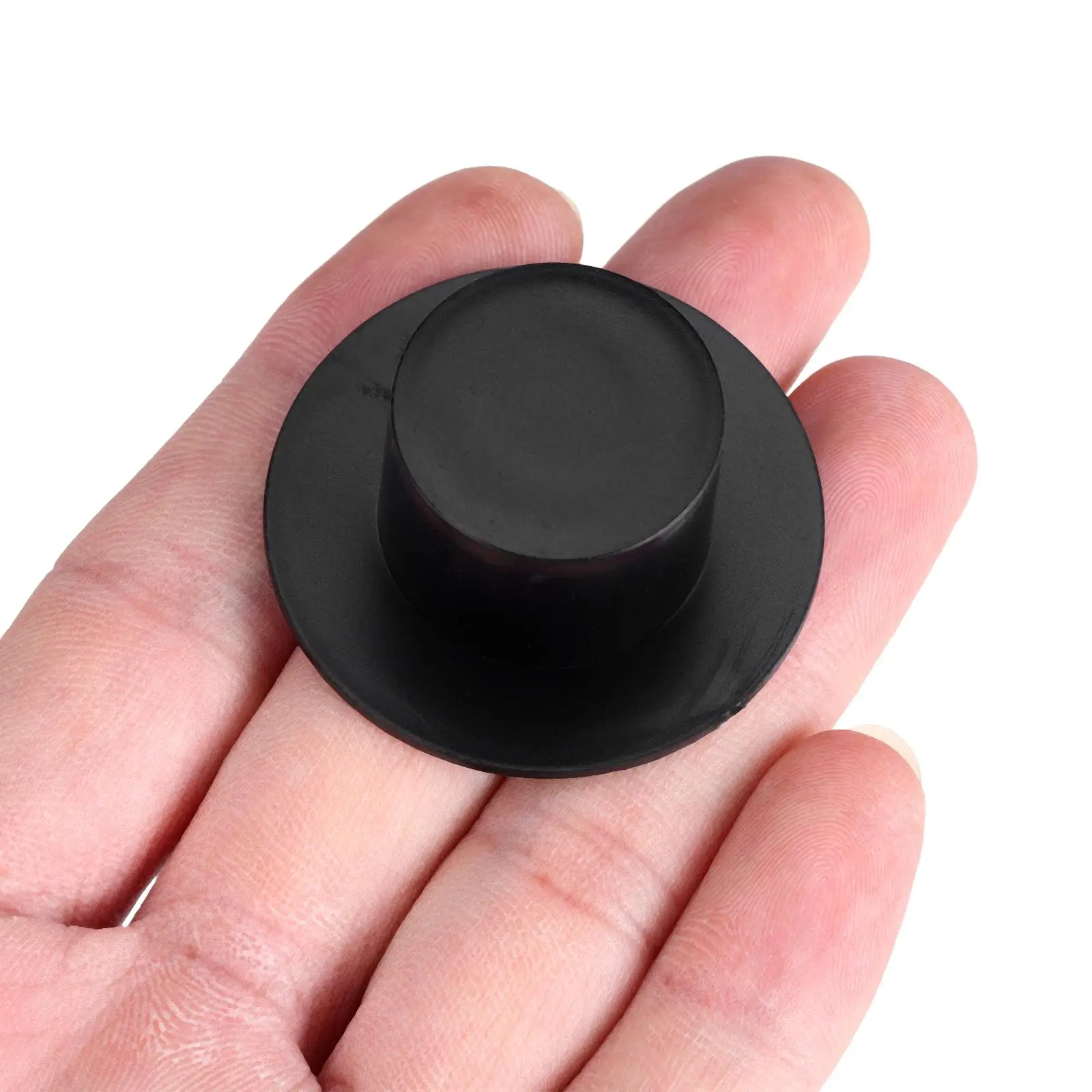 50 Buah Topi Mini Plastik Hitam DIY Kerajinan Perlengkapan Pesta Dekoratif Topi Badut Mainan Aksesori Dekorasi Festival