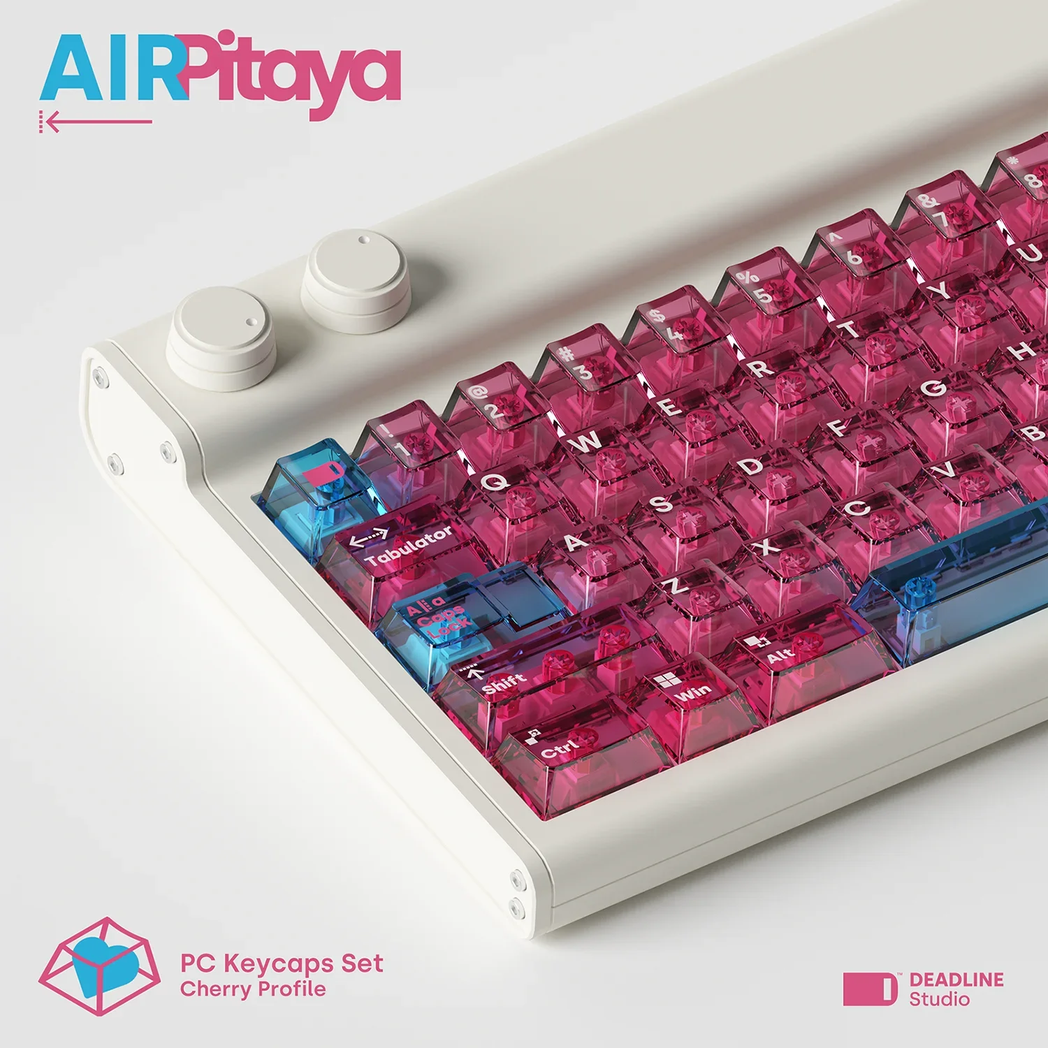 กำหนดเวลา airpitaya keycaps แบบโปร่งใสกำหนดเองชุด keycaps PC โปรไฟล์เชอร์รี่อุปกรณ์สำนักงานเกมเมอร์