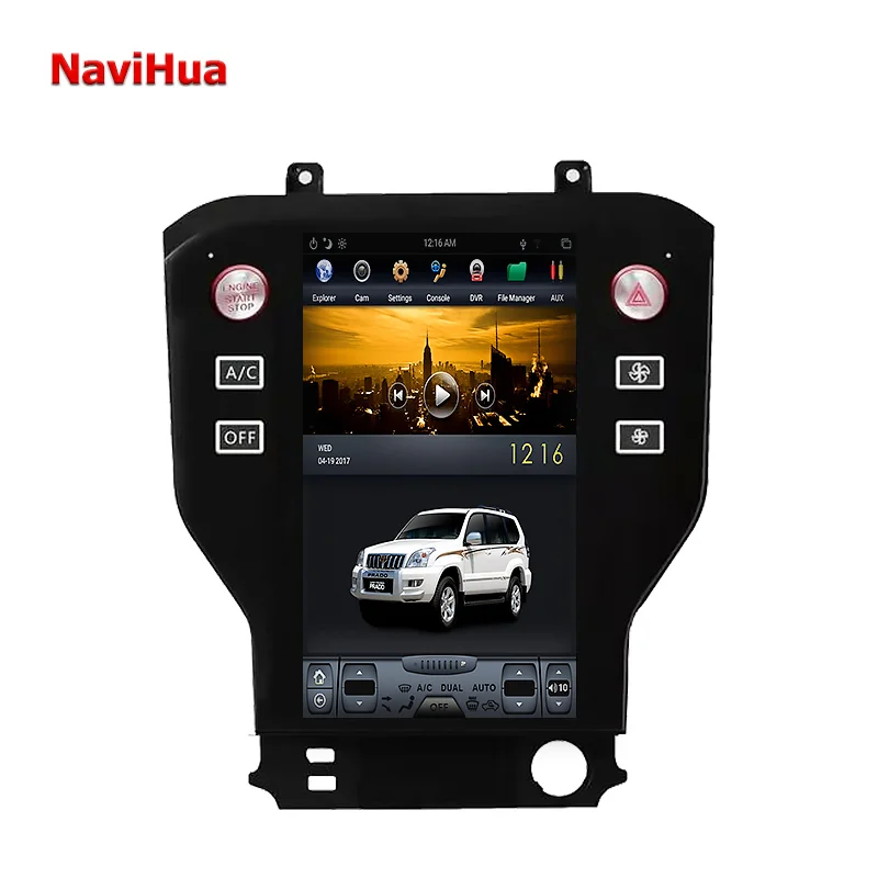 

NAVIHUA Touch Screen Car Radio Android For Ford Mustang GPS Navigation Multimedia Head Unit Monitor Auto Electronics MP5 Player