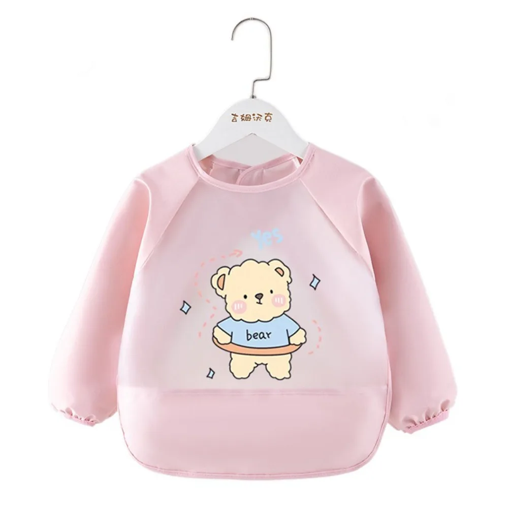 

Waterproof Baby Feeding Bib Dirt Proof Long Sleeved Saliva Towel Burp Apron No-Wash Drool Towel Baby Bib Burp Clothes