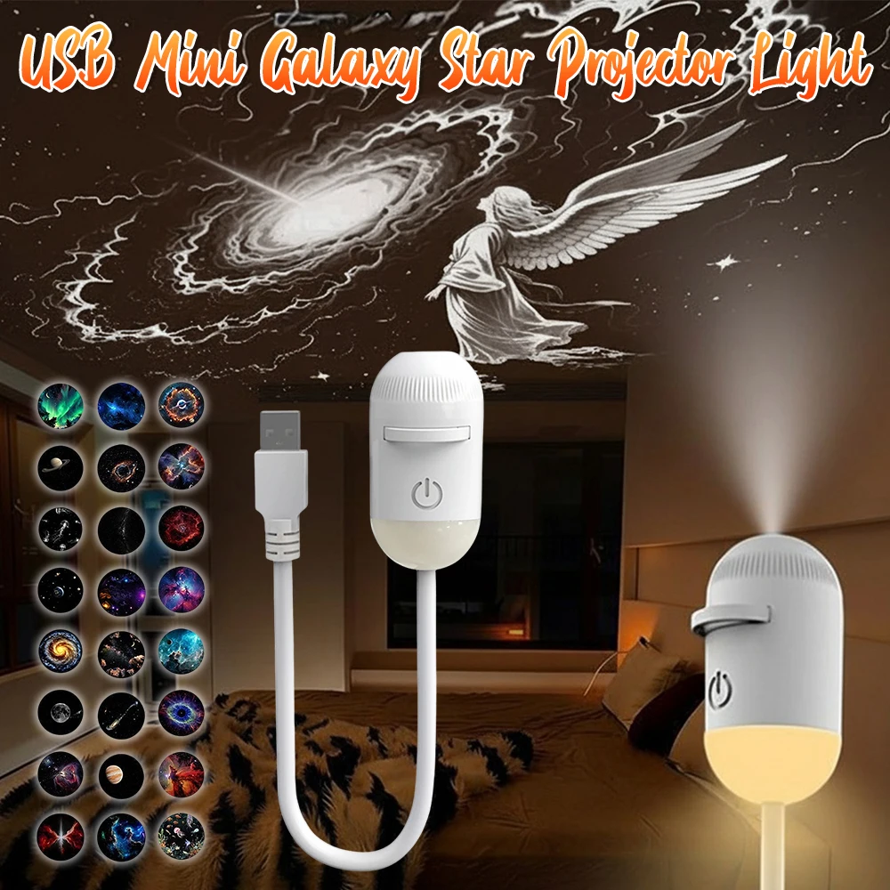 USB Ceiling Starry Sky Projector Light Newest Mini Atmosphere Night Light for Car Home Atmosphere Lighting Room Decor Wall Gift