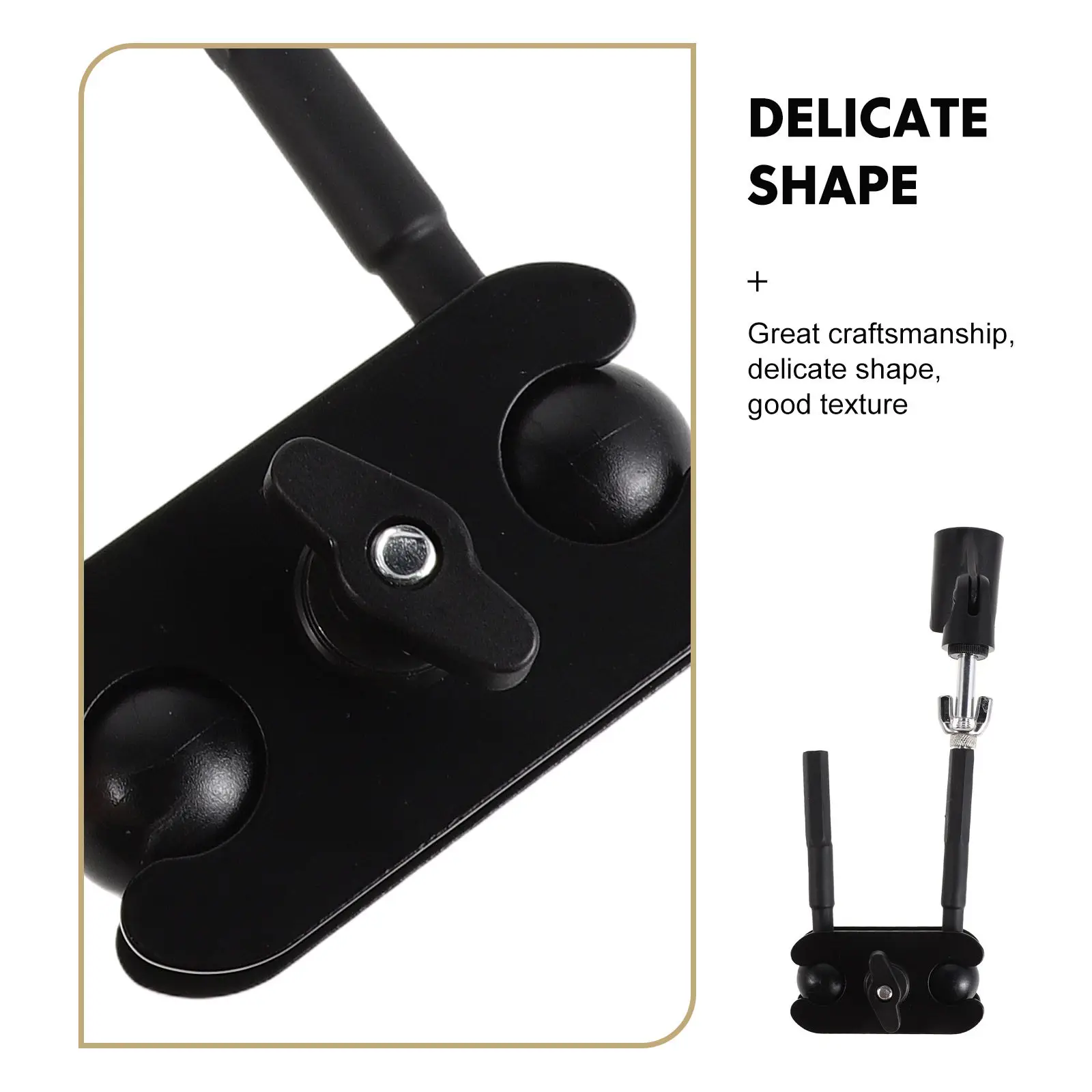 Cymbal Stand Microphone Clip Holder Buckle Lock Adjustable Angle Universal Ball Joint Mic Stand Bracket for Wireless