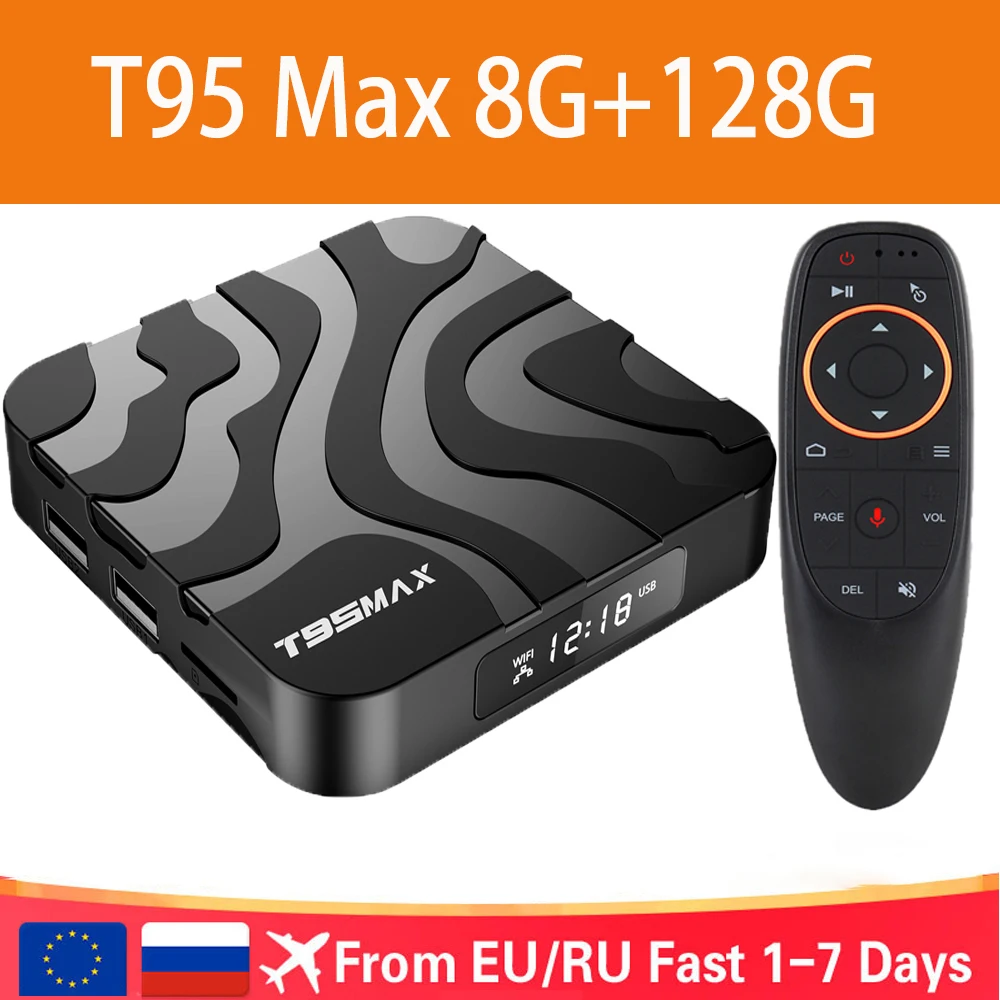 

TV Box T95 Max Smart Android 12 H618 Ram 8GB Rom 64GB 128GB Set Top Box Dual Wifi 2.4G&5G 6K HDR10 BT AV1 Media Player Fast Box