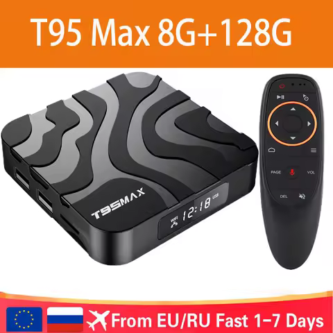 TV Box T95 Max Smart Android 14 H618 Ram 8GB Rom 64GB 128GB Set Top Box Dual Wifi 2.4G&amp;5G 6K HDR10 BT AV1 Media Player Fast Box