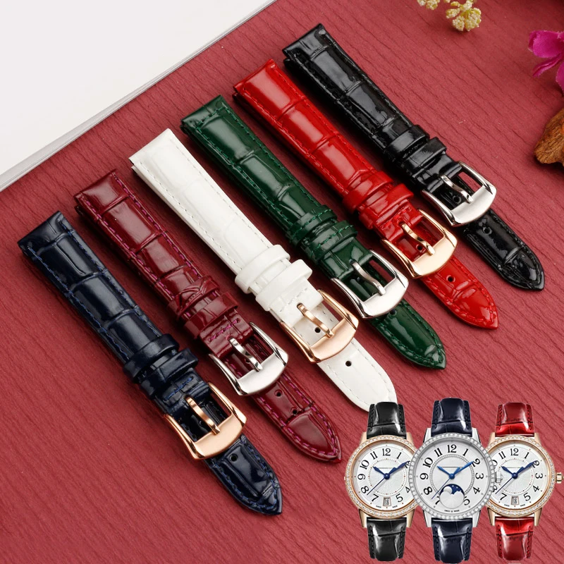 12 14 15 16 18mm hochwertige helle Mode Uhren armband Frauen Echt leder Uhren armband für Casio Tissot Fossil Cartier Tank