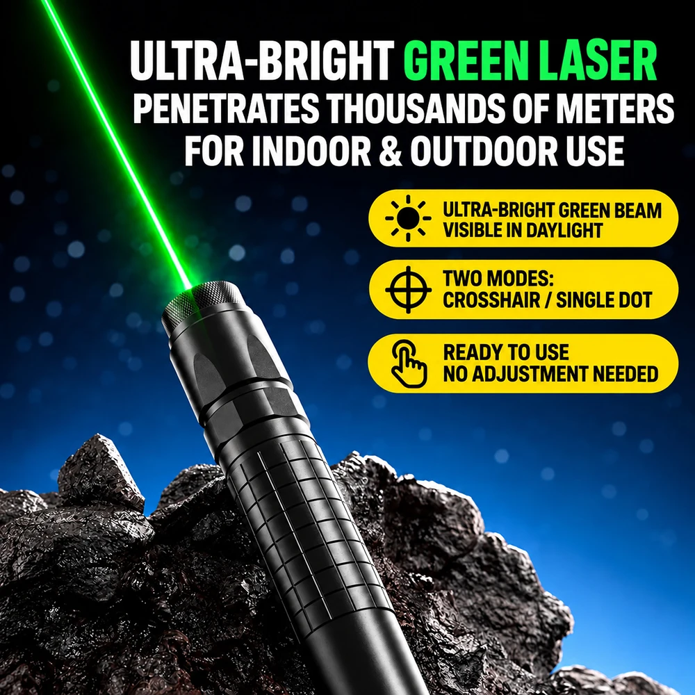 Tragbarer Grüner Laserpointer mit Kreuzlinien- und Einzelpunkt-Modus für Innen- und Außenbau sowie Renovierungen – Detail 8