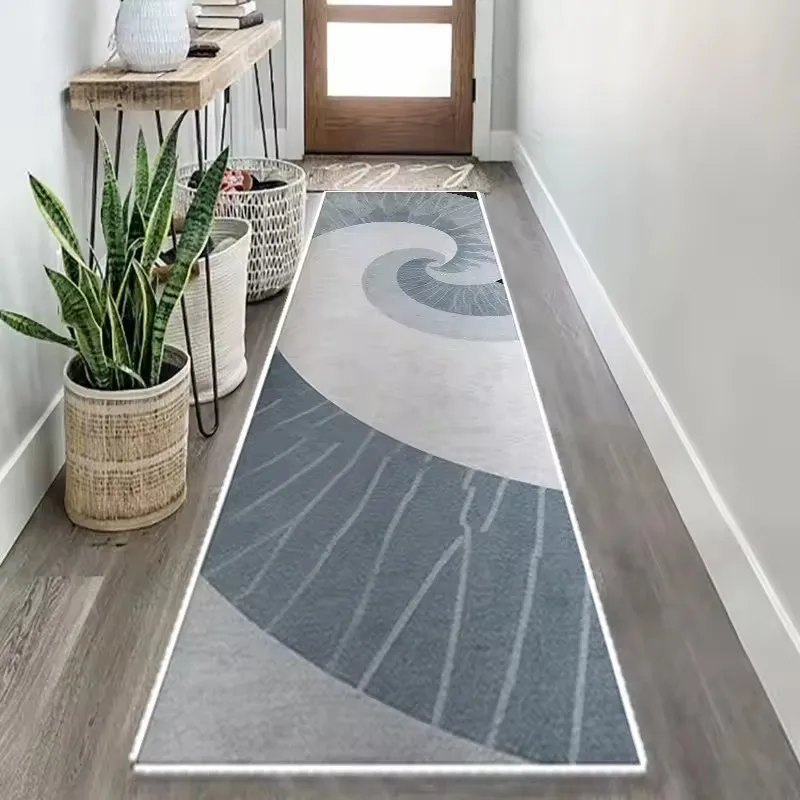 Red Oriental Long Corridor Carpet Hall Runner Anti Slip Rugs Easy Clean Hotel Aisle Mats Washable Stairway Carpets Kitchen Rug
