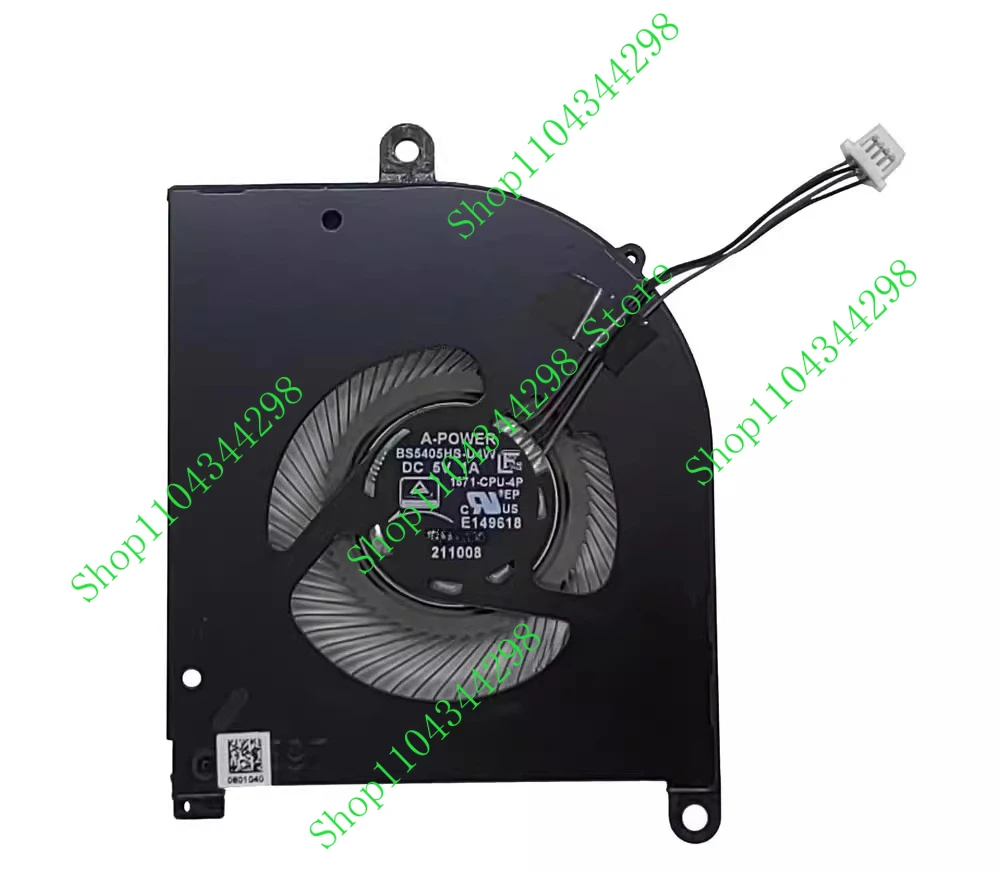 PJE CPU Cooling Fan For MSI Z16 A11UT A11UE A11UX A11UET MS-1571 MS-1572 Notebook Cooler Fan BS5405HS-U4W BS4505HS-U5C