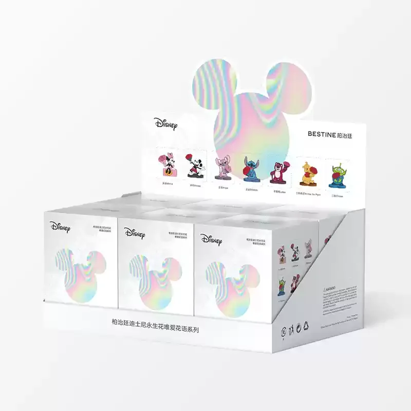 

Exclusive Global Limited Edition Disney Anniversary Eternal Flower Blind Box Love Flower Language Handmade Trendy Office Ornamen