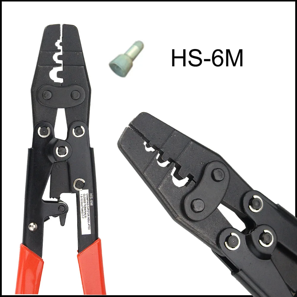 HS-16 pliers ratchet terminal crimping Tool Non-insulated terminals point type 15-5AWG 1.5-16mm2