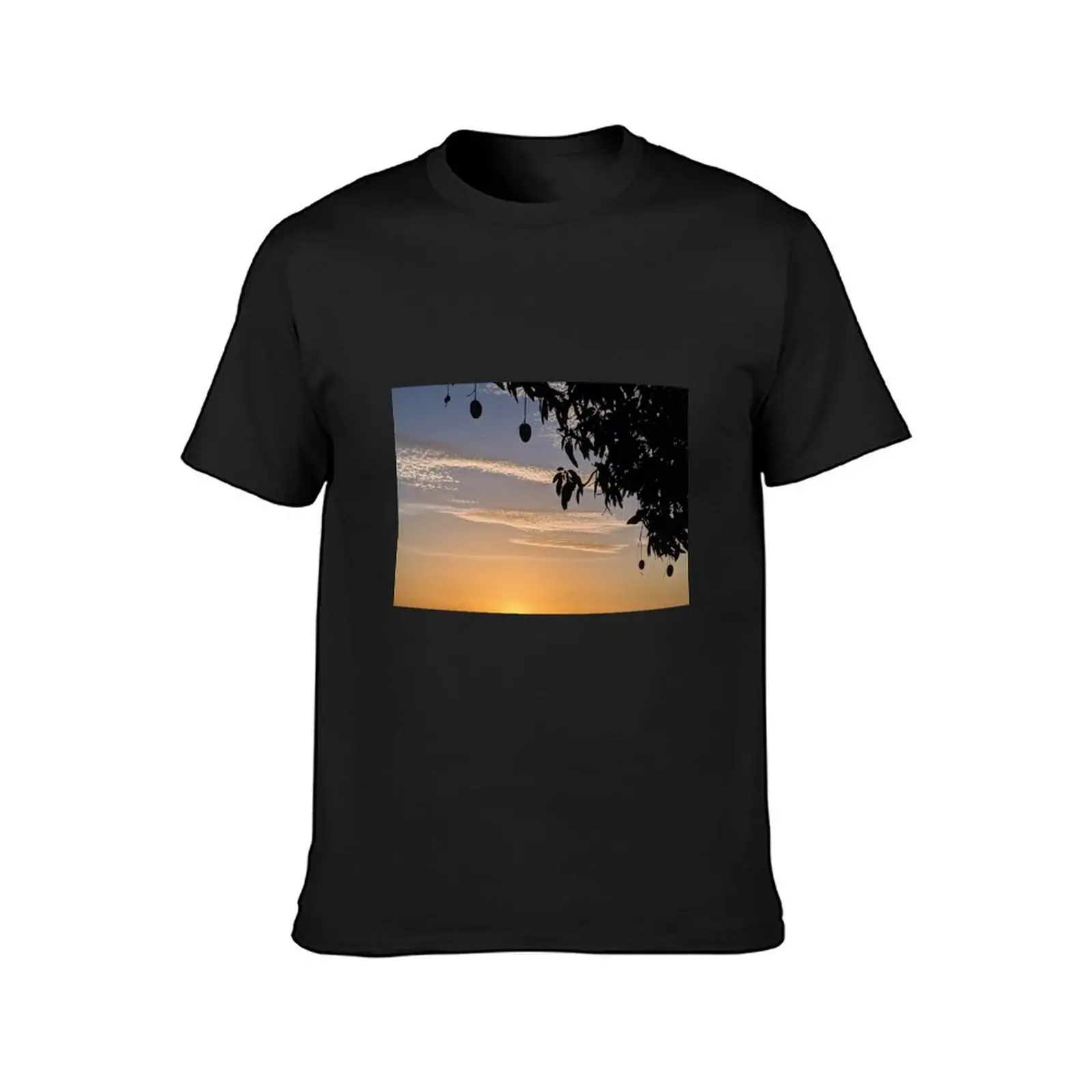 MANGO TREE AND THE SUNSET T-Shirt oversizeds cute tops new edition slim fit t shirts for men