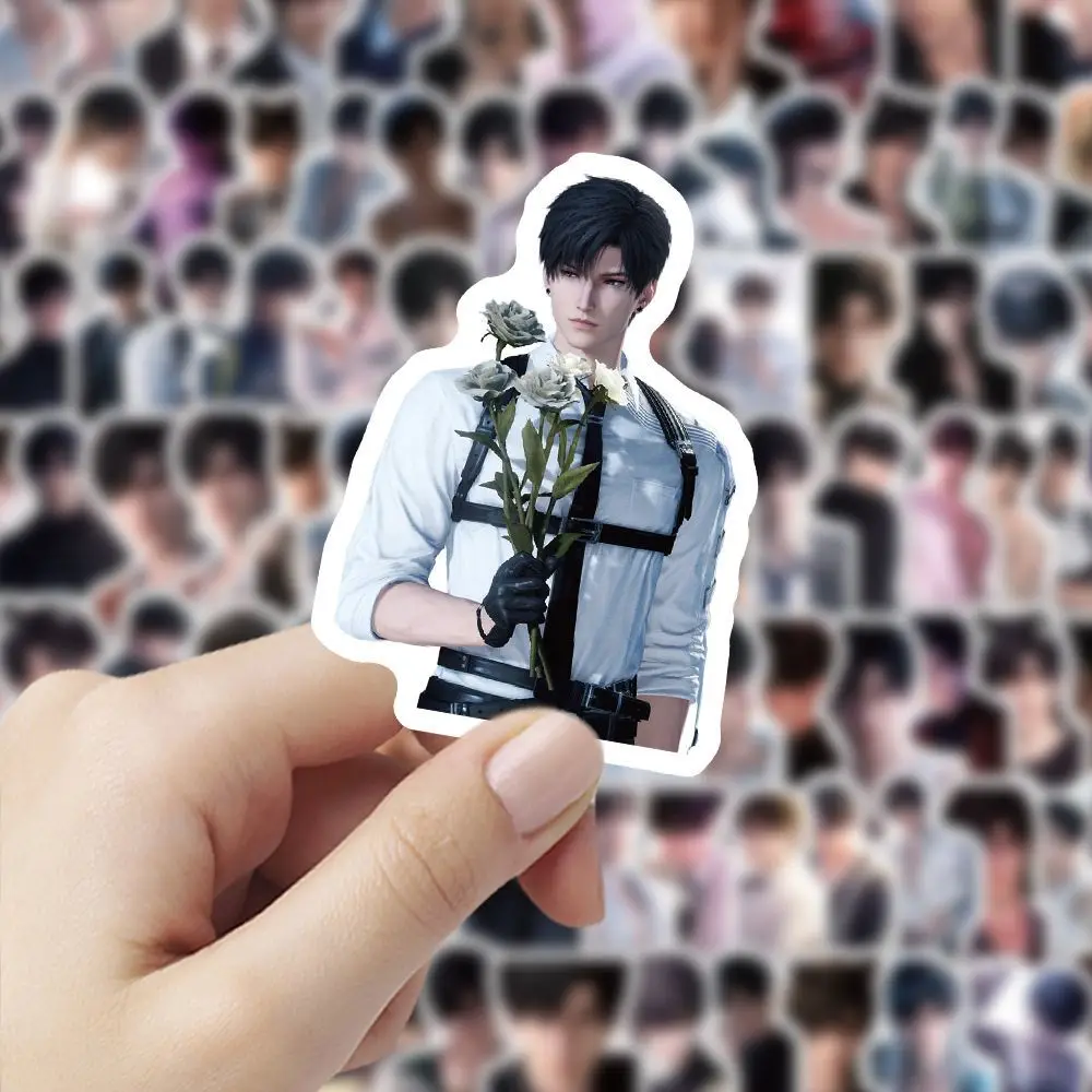 Li Sheng series high-definition character stickers, anime romance and deep space related small waterproof wall decorations view 2