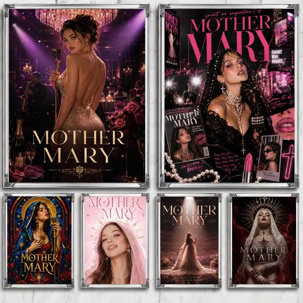 movie M-Mother M-Mary Poster Self Adhesive Wall Decor Waterproof Removable for Bedroom Living Room bar Gift