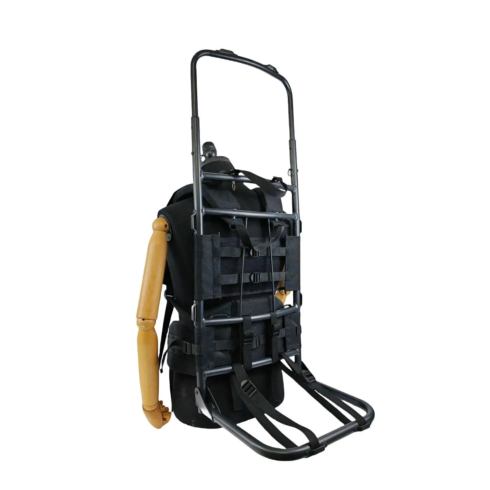 

Portable Heavy Duty Backpack Frame Ergonomic High Load Capacity Hiking Carrier for Outdoor Camping Equipment