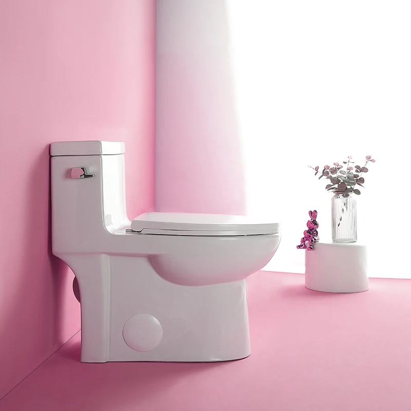 

1.28 GPF Single-flush One Piece Toilet, Water-Saving Elongated Comfort Height Floor Mounted, Soft Closing Seat, 1000 Gram Map Fl