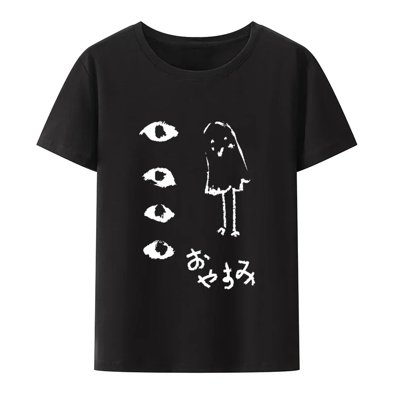 

Футболки Oyasumi с принтом из модала, забавные женские и мужские футболки с коротким рукавом, модная мультяшная футболка в стиле Харадзюку