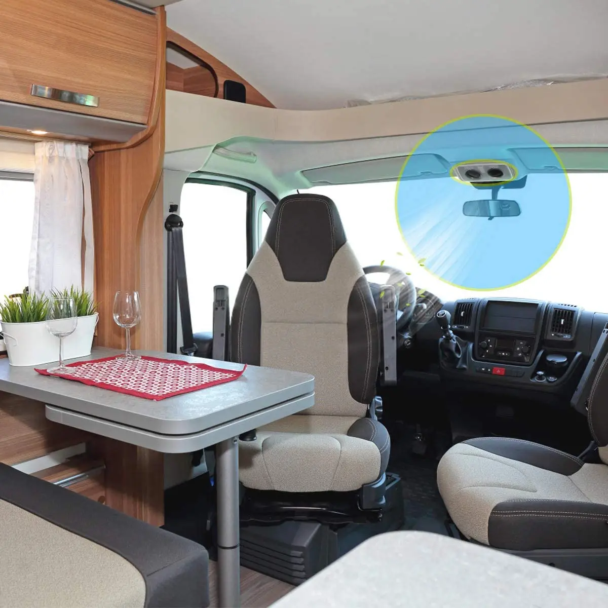 A47Z 2 unidades RV ar condicionado defletor saída grelha de exaustão de ventilação de ar para carro RV barcos iate