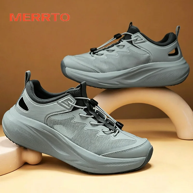 MERRTO outdoor hiking shoes men walking sports casual running shoes walking sneakers ankle trekking shoes lightweight non-slip