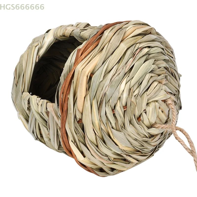 

Unique Handmade Bird Cage Shelter Weaved Outdoor Decorative Hanging Parrot Nest