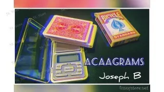 Any Card At Any Grams - Acaagrams Second - Version By Joseph B. Magic tricks ( 58 Store Download )