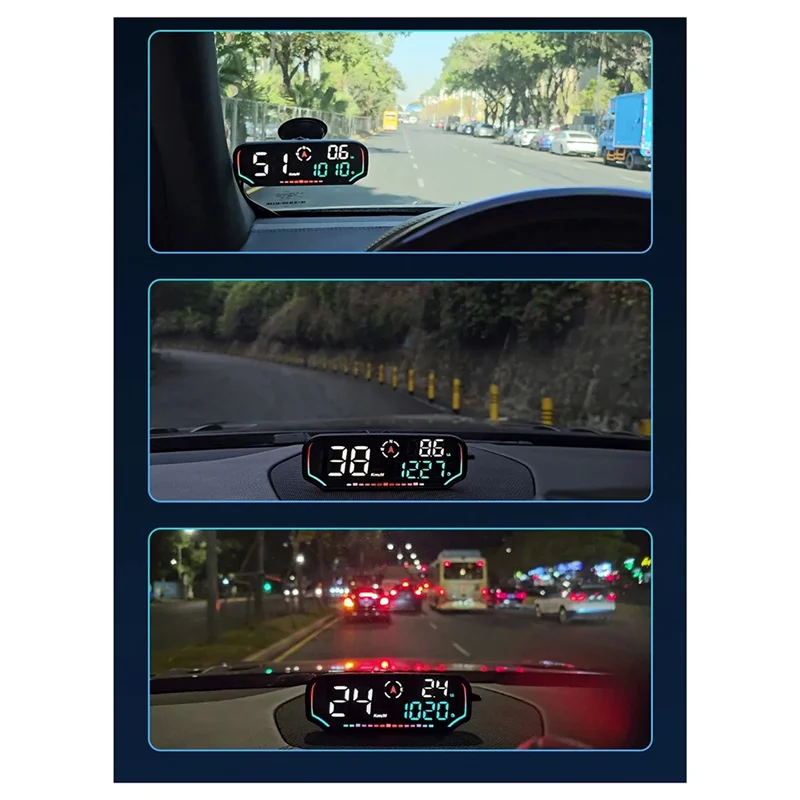 

AW-G14 Car Head Up Display Car HUD Speedometer Overspeed Alert Car Head Up Display Fatigue Driving Alarm