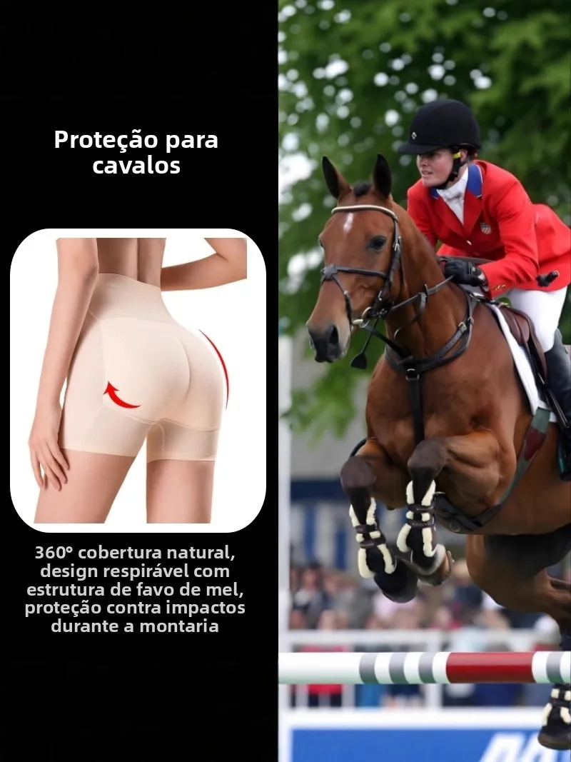 equestrian-underwear-breathable-riding-pants-men's-women's-beginner-shock-absorption-horseback-riding-equipment-buttock-pad
