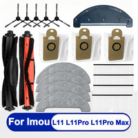 For Imou L11 Pro Max，Honiture Q6 Pro，Laresar L6 Pro，Airrobo T10+，Arnagar S8Pro Accessories：Main Brush，Filter，Mop，Holder，Dust Bag