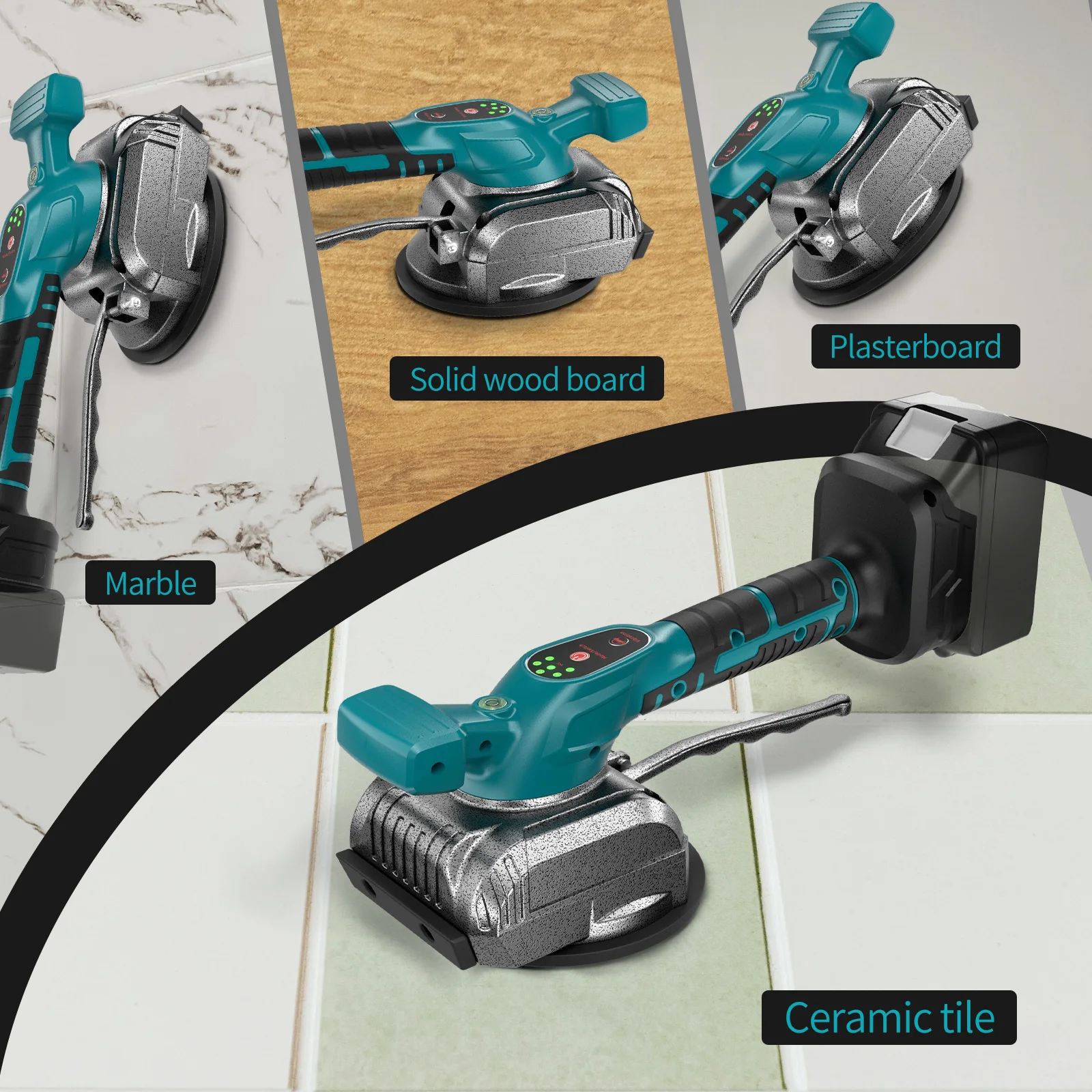 Synxiter Tile Vibration Tool Machine For Makita For DEWALT 18V Battery Tile Vibration Machine For Floor Tile Wall Power Tools