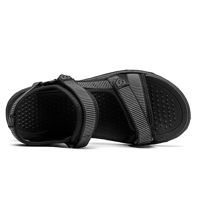 Bequeme Herren-Sandalen, Sommer, leicht, lässig, Outdoor, Strand, Urlaub, Hausschuhe, modische, atmungsaktive Schuhe, Größe 40–45 – Detail 11