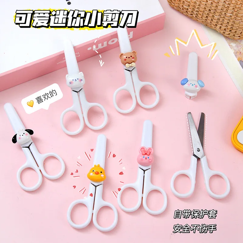 1PC Schaar Kids Kinderen Veiligheid Studenten Schaar Kleuterschool Kantoor Schaar Briefpapier DIY Gesneden Papier Handgemaakte Scrapbooking