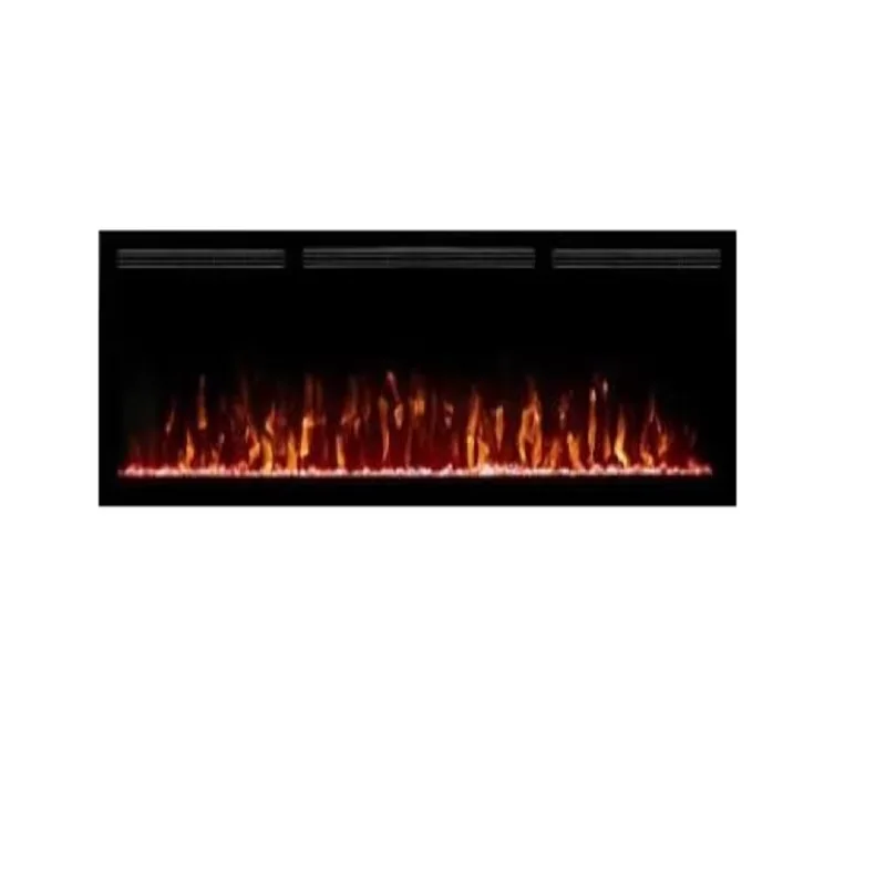 Modern Electric Fireplace LCD Flame Heater 1500W Remote Control Steel Material For Hotel Use English Operating