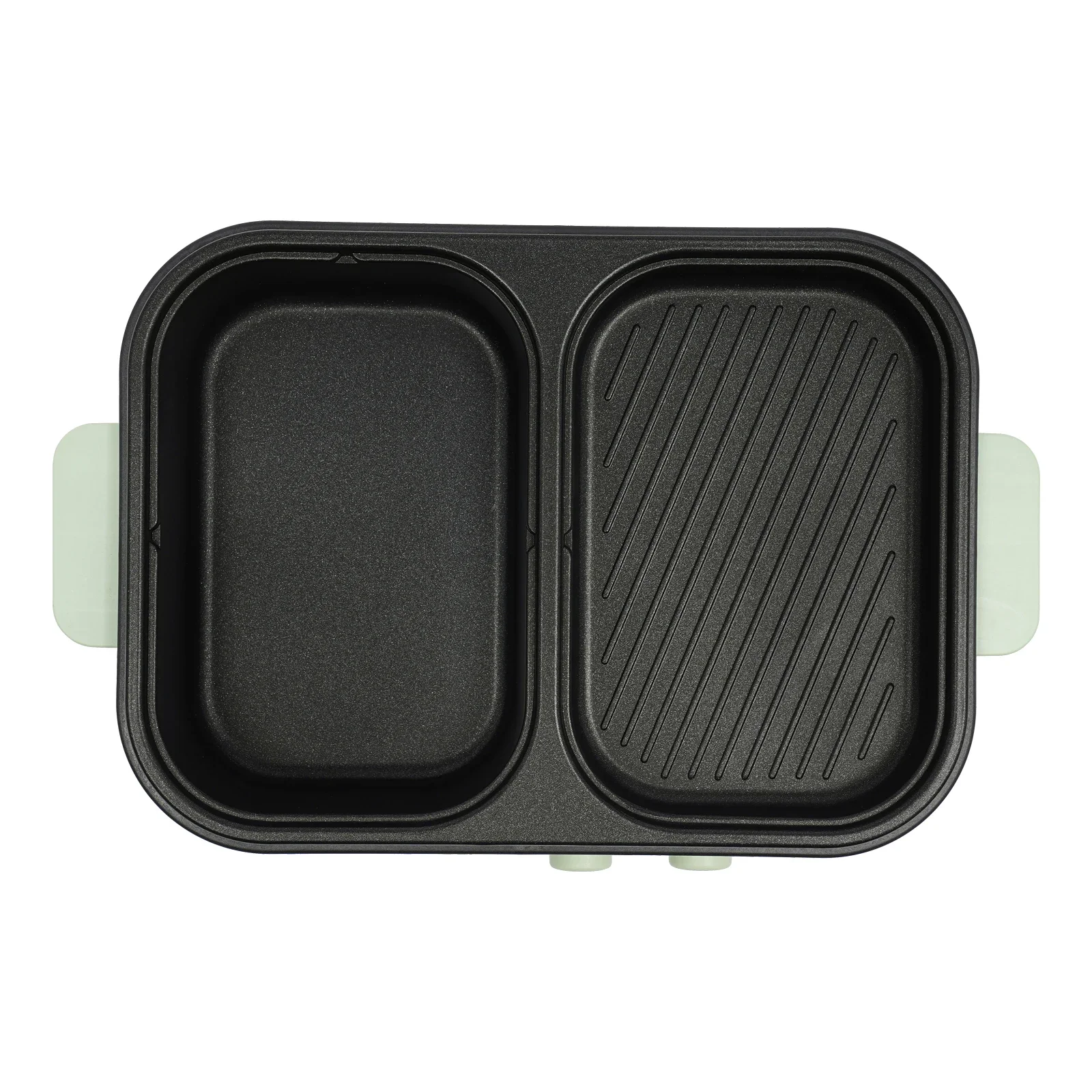 グリル付き電気鍋 – 蒸し、グリル、家族の集まりに最適な2-in-1多用途鍋